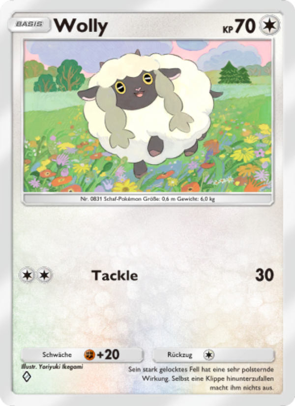 Wolly 214 — Unschlagbare Gene (German Pokémon TCG card)