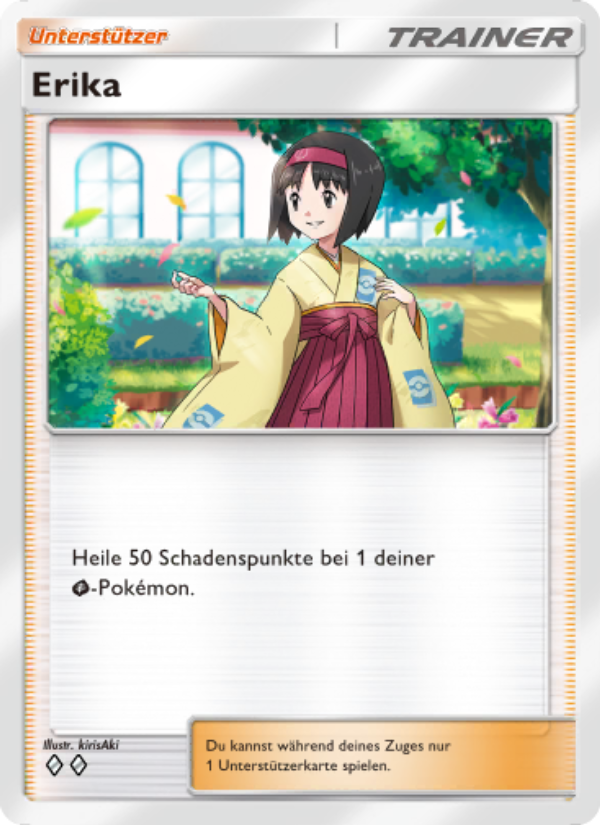 Erika 219 — Unschlagbare Gene (German Pokémon TCG card)