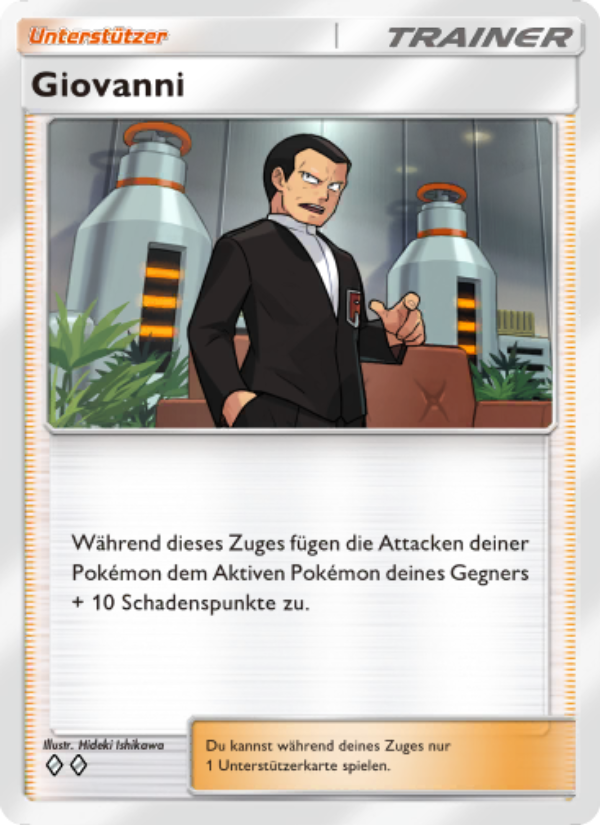 Giovanni 223 — Unschlagbare Gene (German Pokémon TCG card)