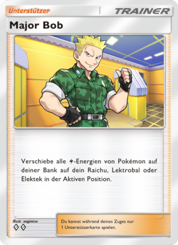 Major Bob 226 — Unschlagbare Gene (German Pokémon TCG card)
