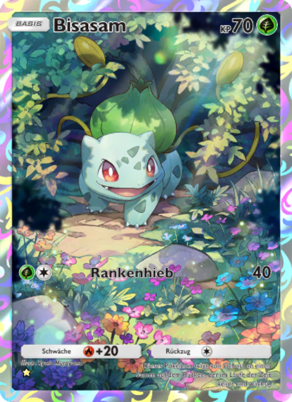 Bisasam 227 — Unschlagbare Gene (German Pokémon TCG card)