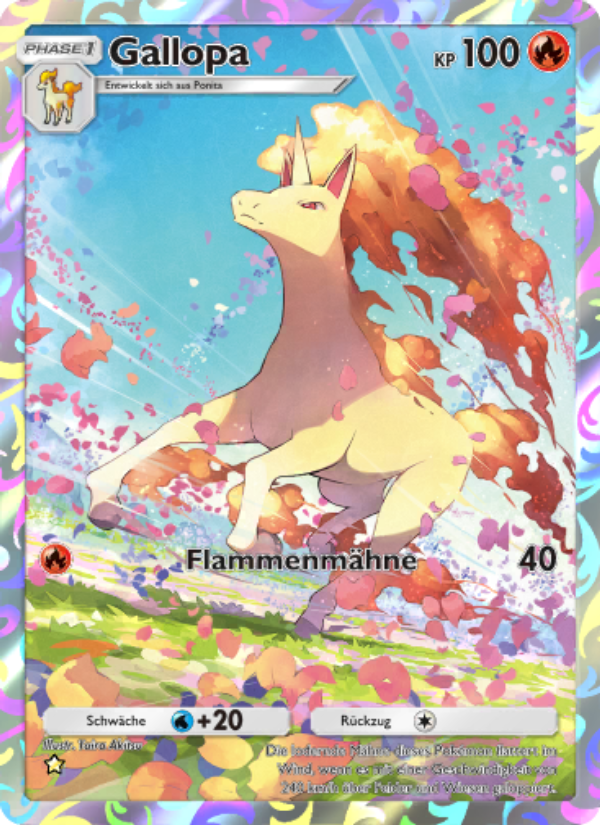 Gallopa 231 — Unschlagbare Gene (German Pokémon TCG card)