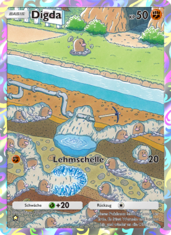 Digda 238 — Unschlagbare Gene (German Pokémon TCG card)