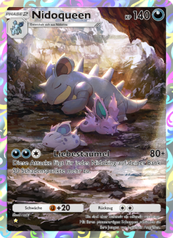 Nidoqueen 240 — Unschlagbare Gene (German Pokémon TCG card)