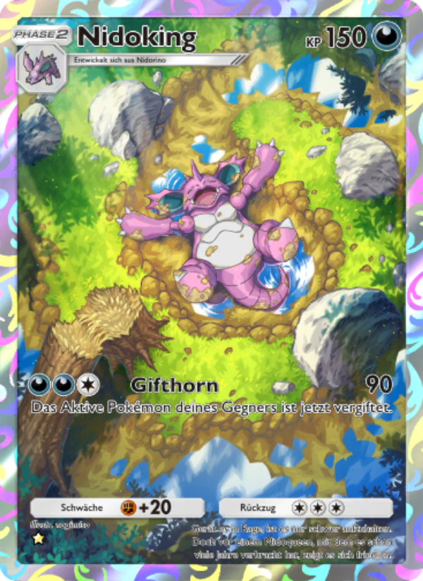 Nidoking 241 — Unschlagbare Gene (German Pokémon TCG card)