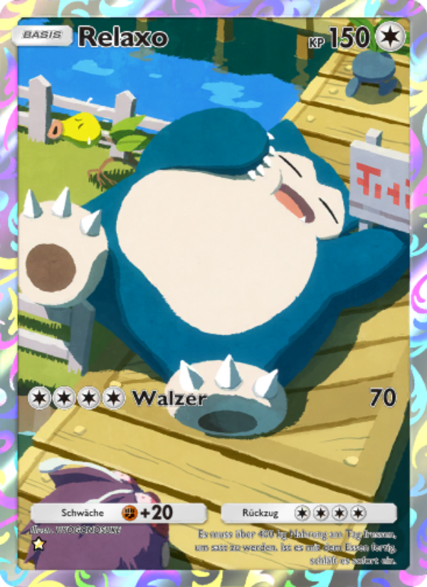 Relaxo 250 — Unschlagbare Gene (German Pokémon TCG card)