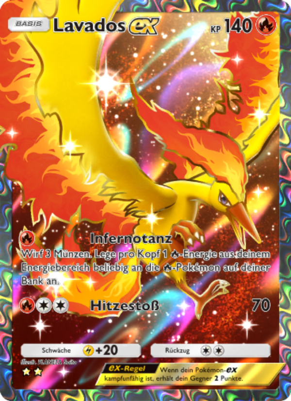 Lavados-ex 255 — Unschlagbare Gene (German Pokémon TCG card)
