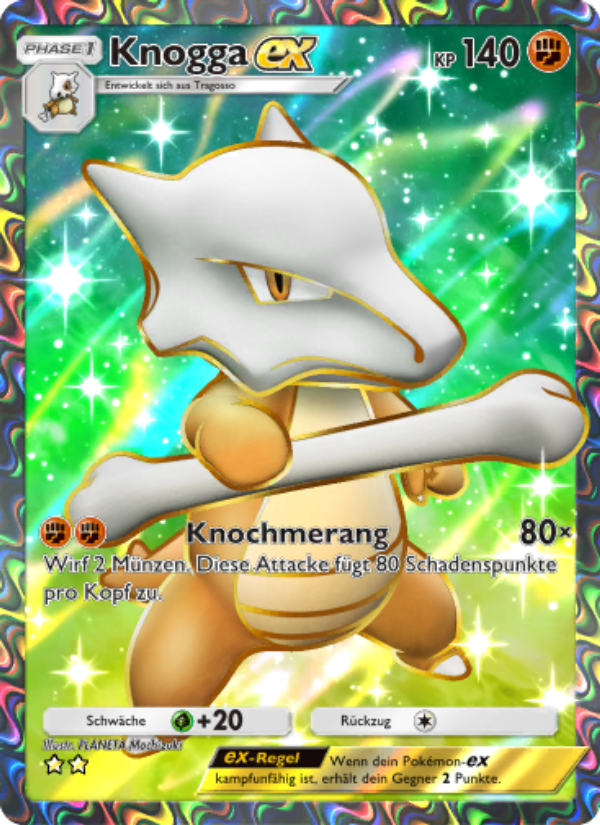 Knogga-ex 264 — Unschlagbare Gene (German Pokémon TCG card)