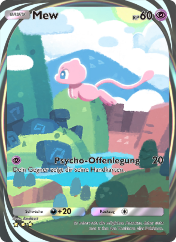 Mew 283 — Unschlagbare Gene (German Pokémon TCG card)