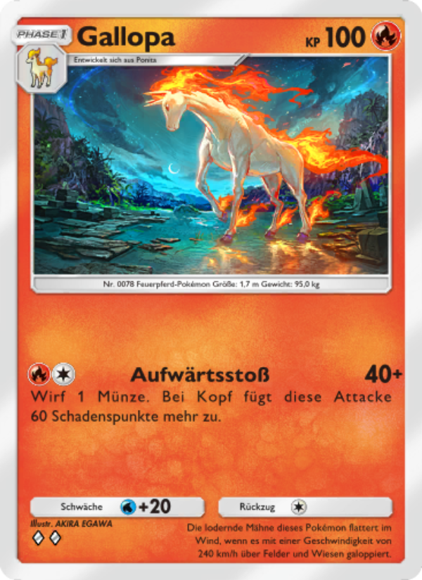 Gallopa 011 — Mysteriöse Insel (German Pokémon TCG card)