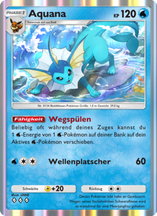 Aquana 019 — Mysteriöse Insel (German Pokémon TCG card)