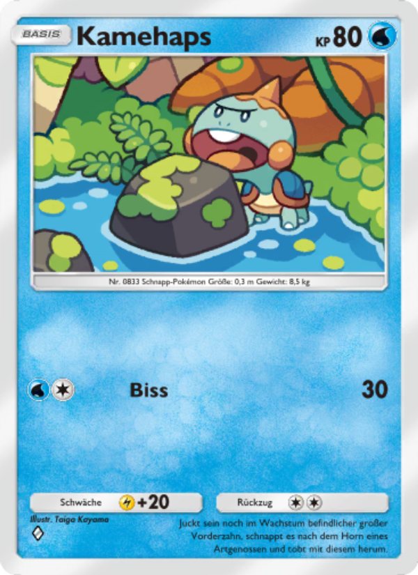 Kamehaps 022 — Mysteriöse Insel (German Pokémon TCG card)