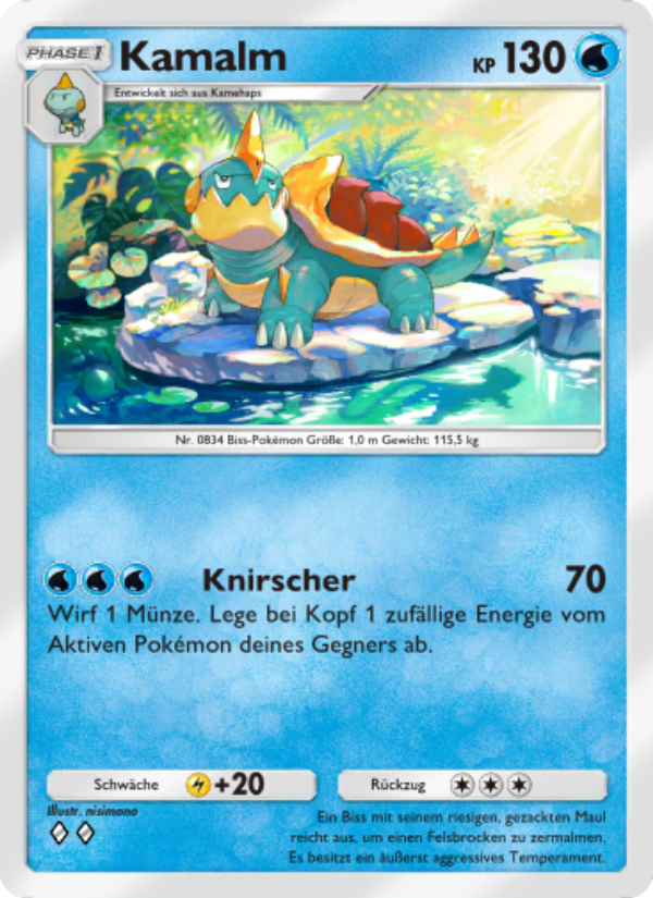 Kamalm 023 — Mysteriöse Insel (German Pokémon TCG card)