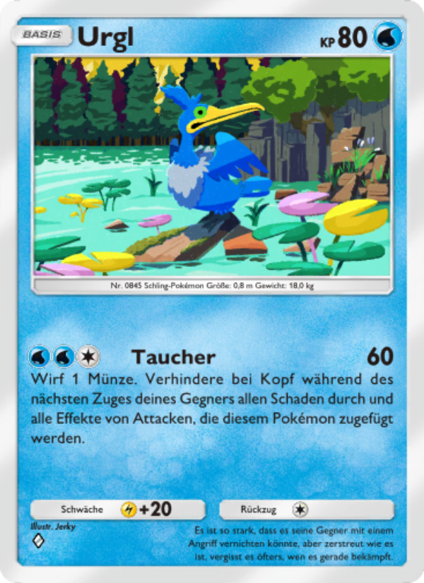 Urgl 024 — Mysteriöse Insel (German Pokémon TCG card)