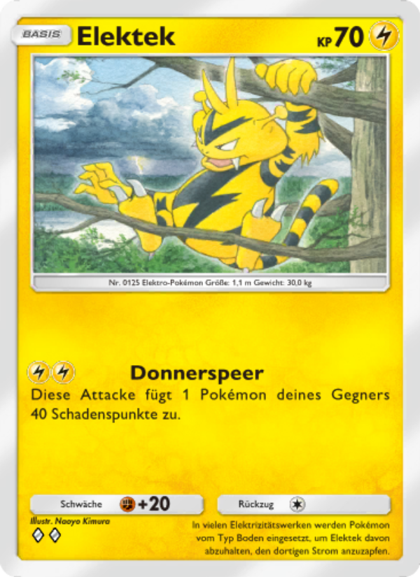 Elektek 027 — Mysteriöse Insel (German Pokémon TCG card)