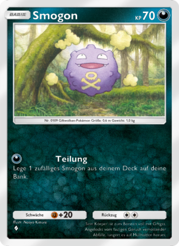 Smogon 049 — Mysteriöse Insel (German Pokémon TCG card)