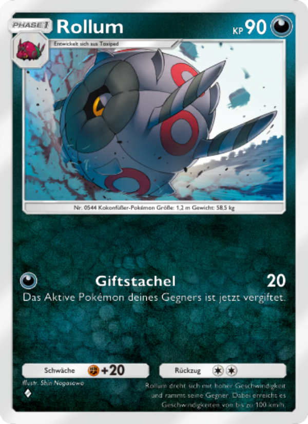Rollum 054 — Mysteriöse Insel (German Pokémon TCG card)