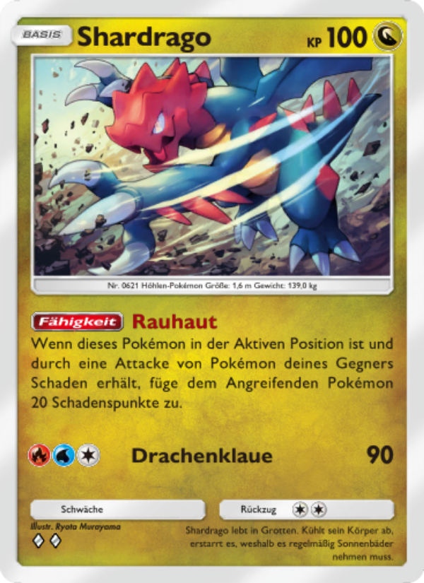 Shardrago 056 — Mysteriöse Insel (German Pokémon TCG card)