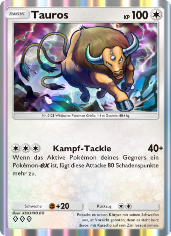 Tauros 060 — Mysteriöse Insel (German Pokémon TCG card)