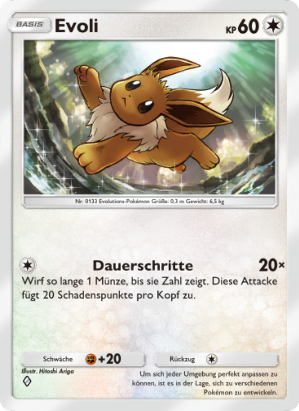 Evoli 061 — Mysteriöse Insel (German Pokémon TCG card)