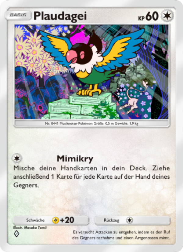 Plaudagei 062 — Mysteriöse Insel (German Pokémon TCG card)