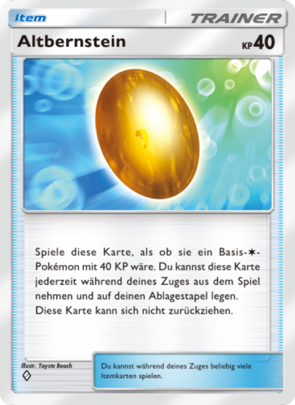 Altbernstein 063 — Mysteriöse Insel (German Pokémon TCG card)