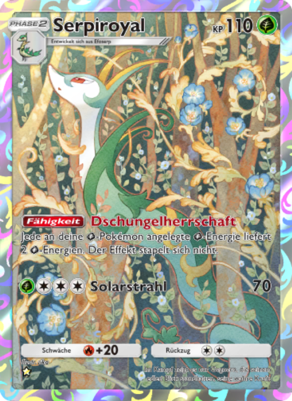 Serpiroyal 070 — Mysteriöse Insel (German Pokémon TCG card)