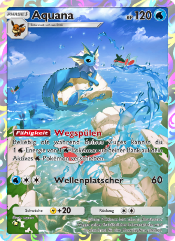 Aquana 072 — Mysteriöse Insel (German Pokémon TCG card)