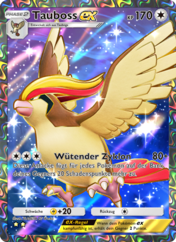 Tauboss-ex 079 — Mysteriöse Insel (German Pokémon TCG card)