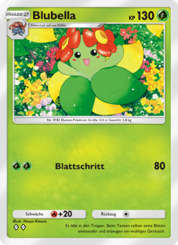 Blubella 003 — Kollision von Raum und Zeit (German Pokémon TCG card)