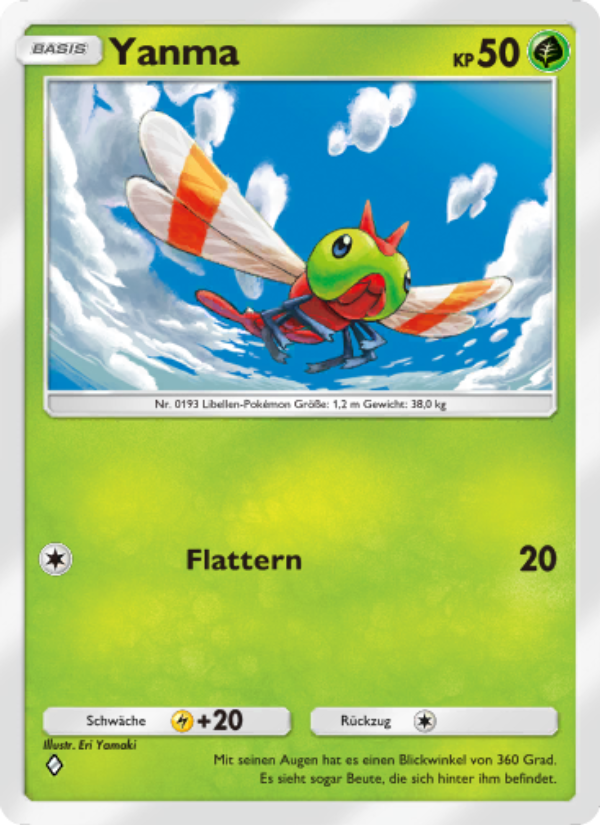 Yanma 006 — Kollision von Raum und Zeit (German Pokémon TCG card)