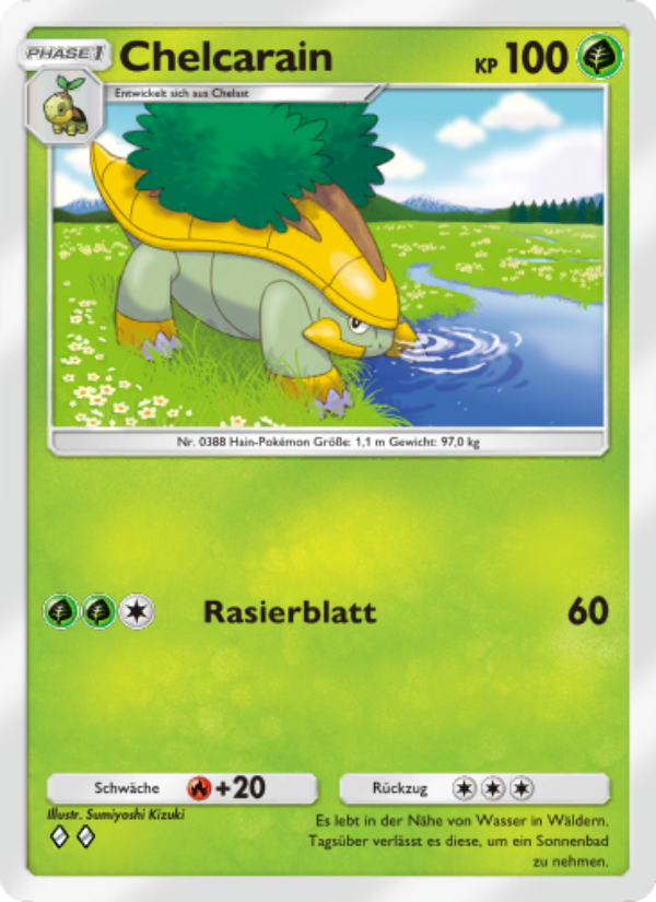 Chelcarain 011 — Kollision von Raum und Zeit (German Pokémon TCG card)