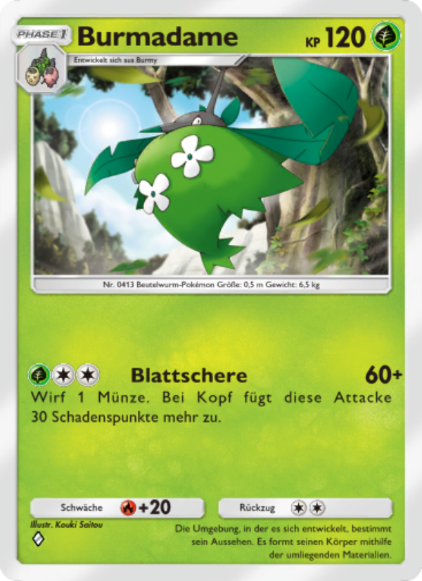 Burmadame 016 — Kollision von Raum und Zeit (German Pokémon TCG card)