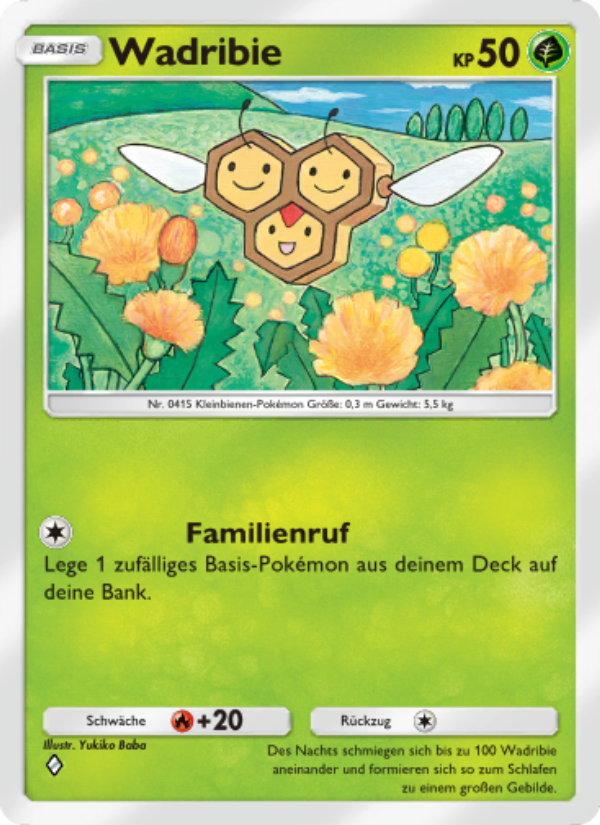 Wadribie 017 — Kollision von Raum und Zeit (German Pokémon TCG card)