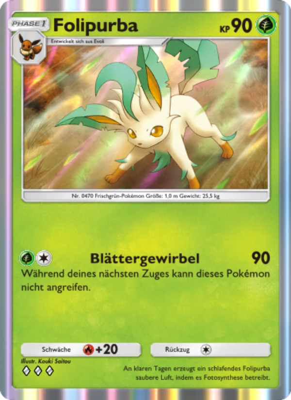 Folipurba 020 — Kollision von Raum und Zeit (German Pokémon TCG card)