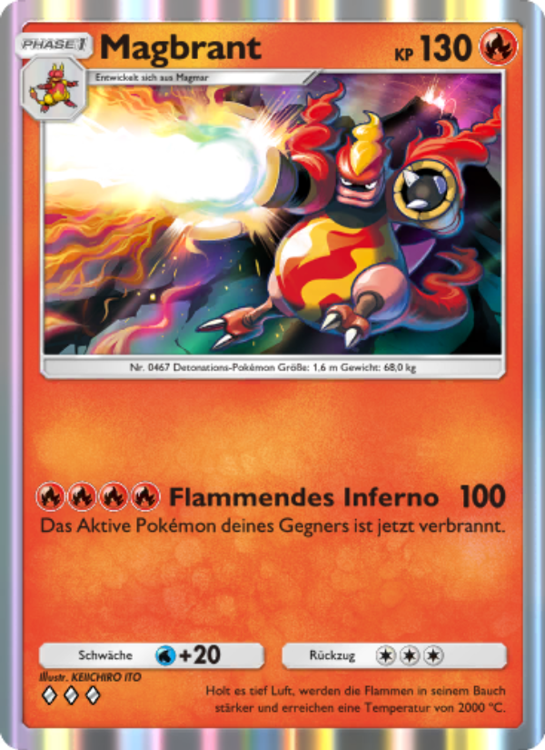 Magbrant 024 — Kollision von Raum und Zeit (German Pokémon TCG card)