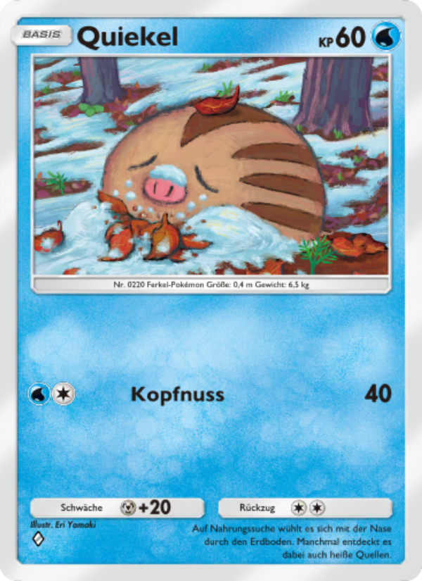 Quiekel 031 — Kollision von Raum und Zeit (German Pokémon TCG card)