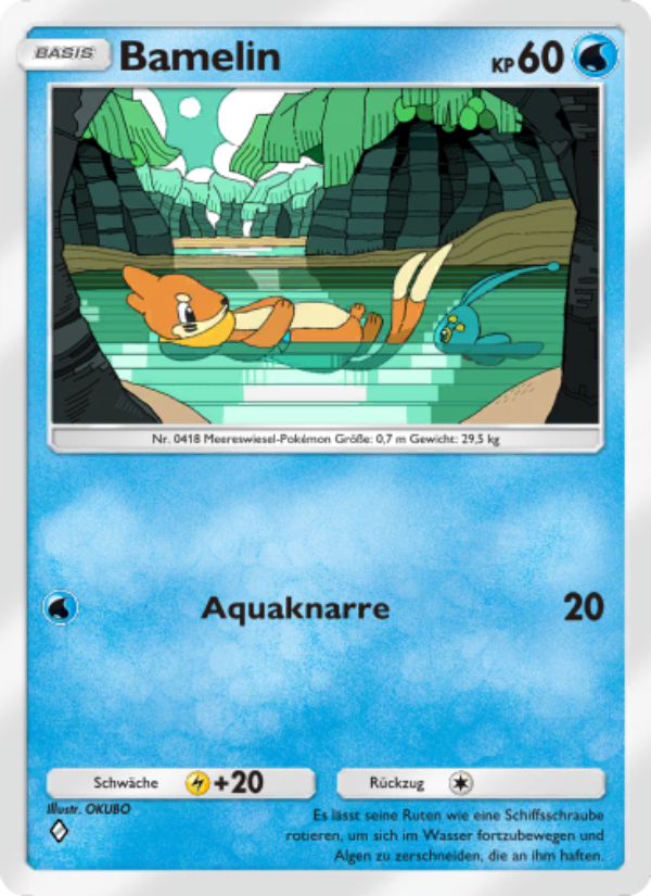 Bamelin 038 — Kollision von Raum und Zeit (German Pokémon TCG card)