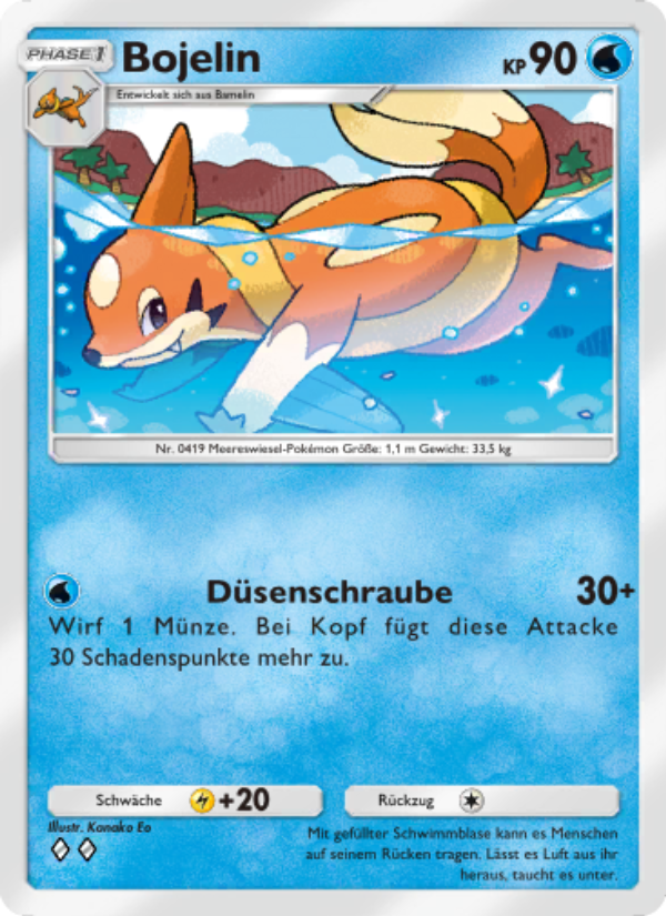 Bojelin 039 — Kollision von Raum und Zeit (German Pokémon TCG card)