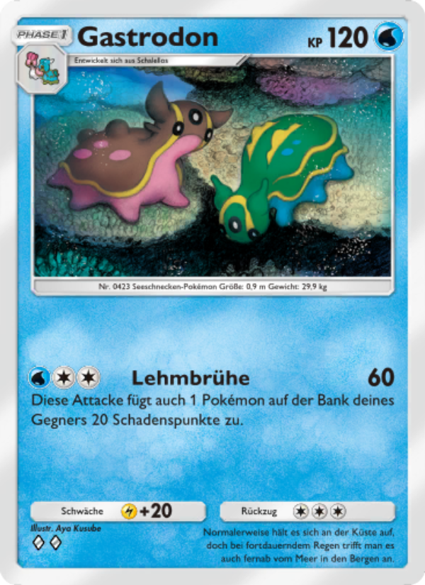 Gastrodon 041 — Kollision von Raum und Zeit (German Pokémon TCG card)