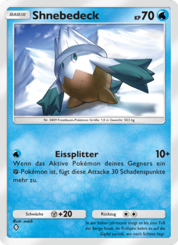 Shnebedeck 044 — Kollision von Raum und Zeit (German Pokémon TCG card)