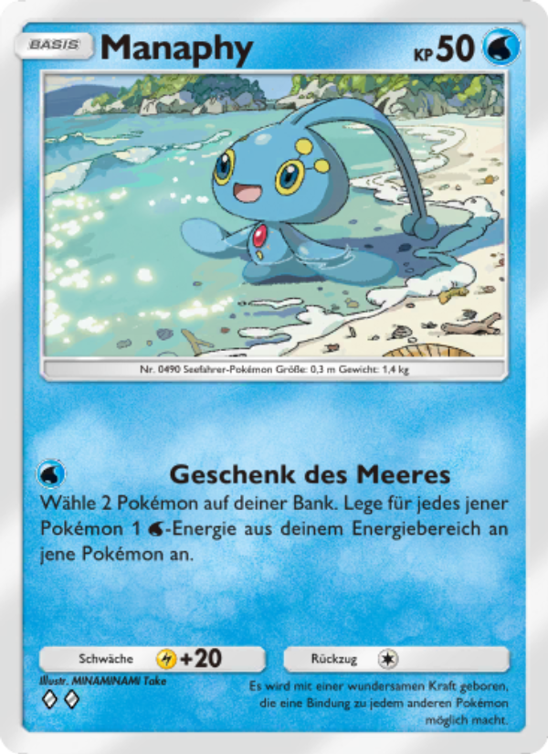 Manaphy 050 — Kollision von Raum und Zeit (German Pokémon TCG card)