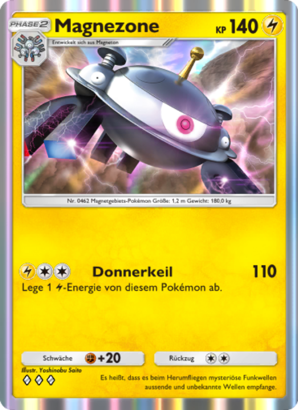 Magnezone 053 — Kollision von Raum und Zeit (German Pokémon TCG card)