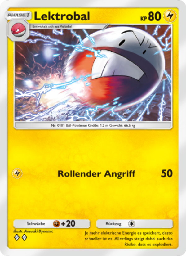 Lektrobal 055 — Kollision von Raum und Zeit (German Pokémon TCG card)