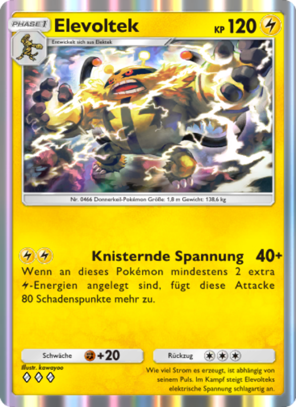 Elevoltek 057 — Kollision von Raum und Zeit (German Pokémon TCG card)