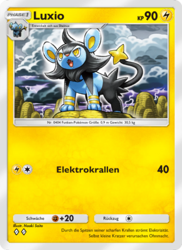 Luxio 059 — Kollision von Raum und Zeit (German Pokémon TCG card)