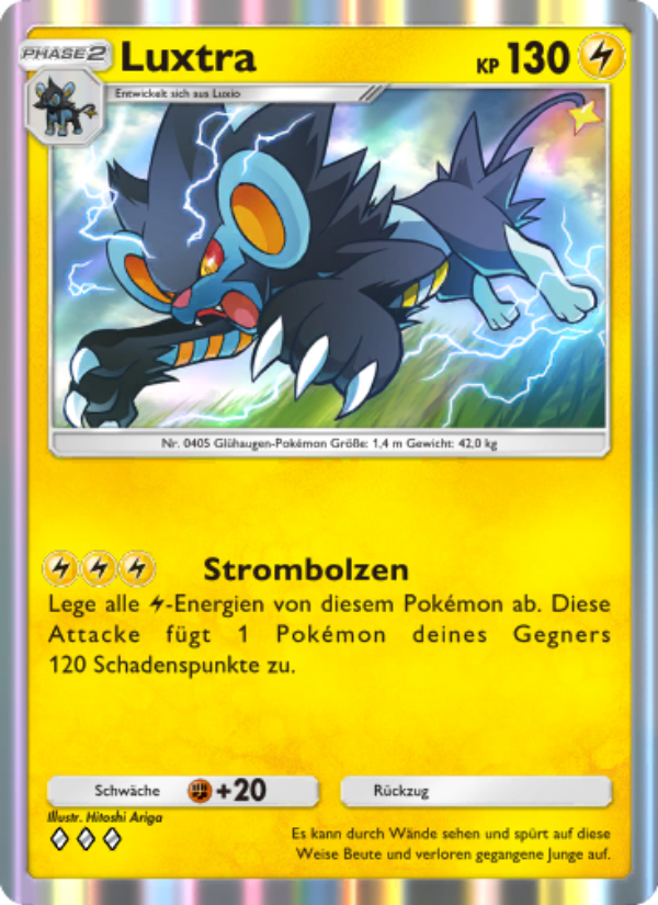 Luxtra 060 — Kollision von Raum und Zeit (German Pokémon TCG card)