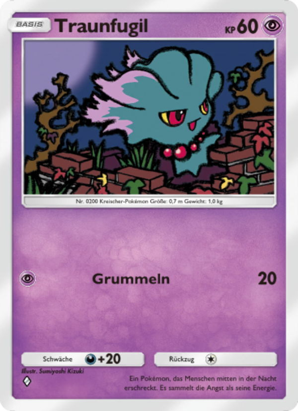 Traunfugil 066 — Kollision von Raum und Zeit (German Pokémon TCG card)