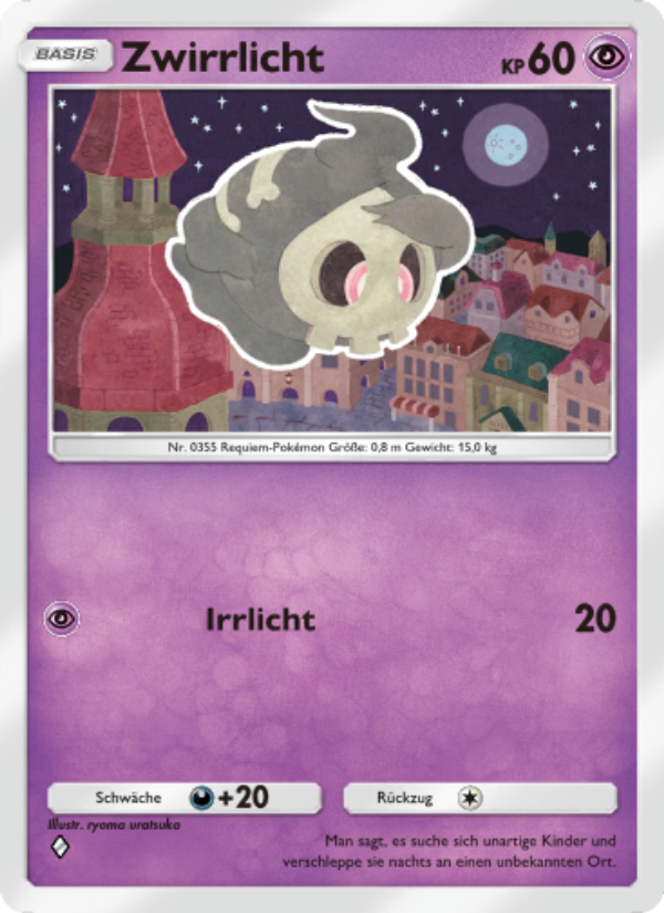 Zwirrlicht 070 — Kollision von Raum und Zeit (German Pokémon TCG card)