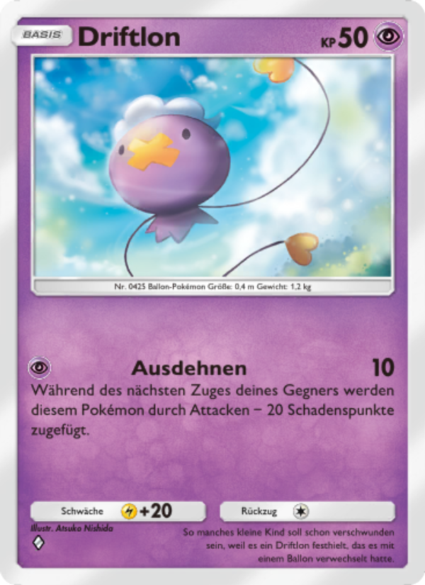 Driftlon 073 — Kollision von Raum und Zeit (German Pokémon TCG card)